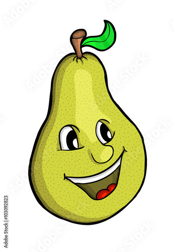 Pear with smile