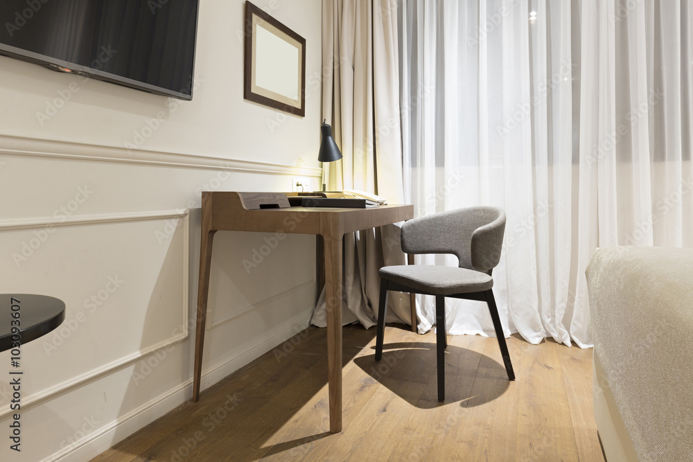 Modern living room interior in the evening Modern living room interior in the evening