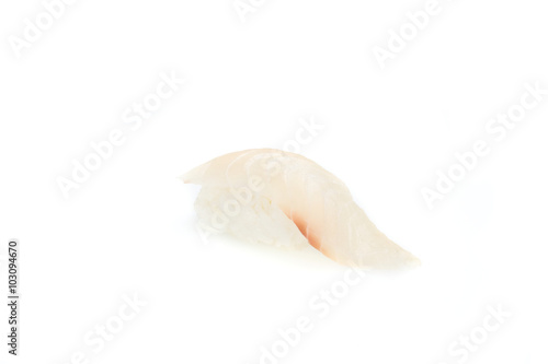 Tali, Nigiri, Sushi, auf weißem Hintergrund, Foodfotografie