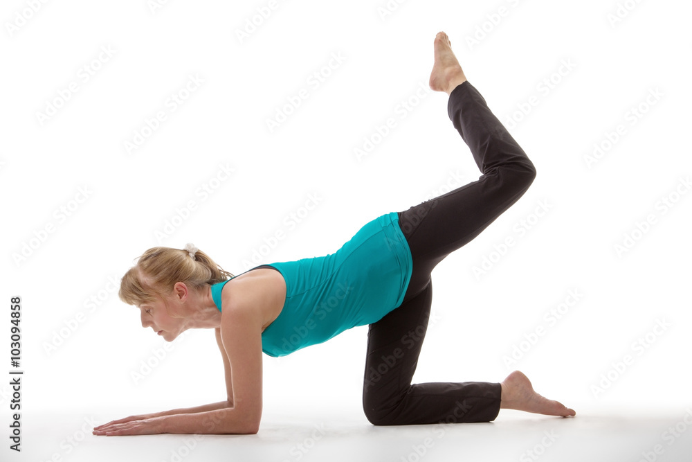 Exercising on all fours Exercising on all fours