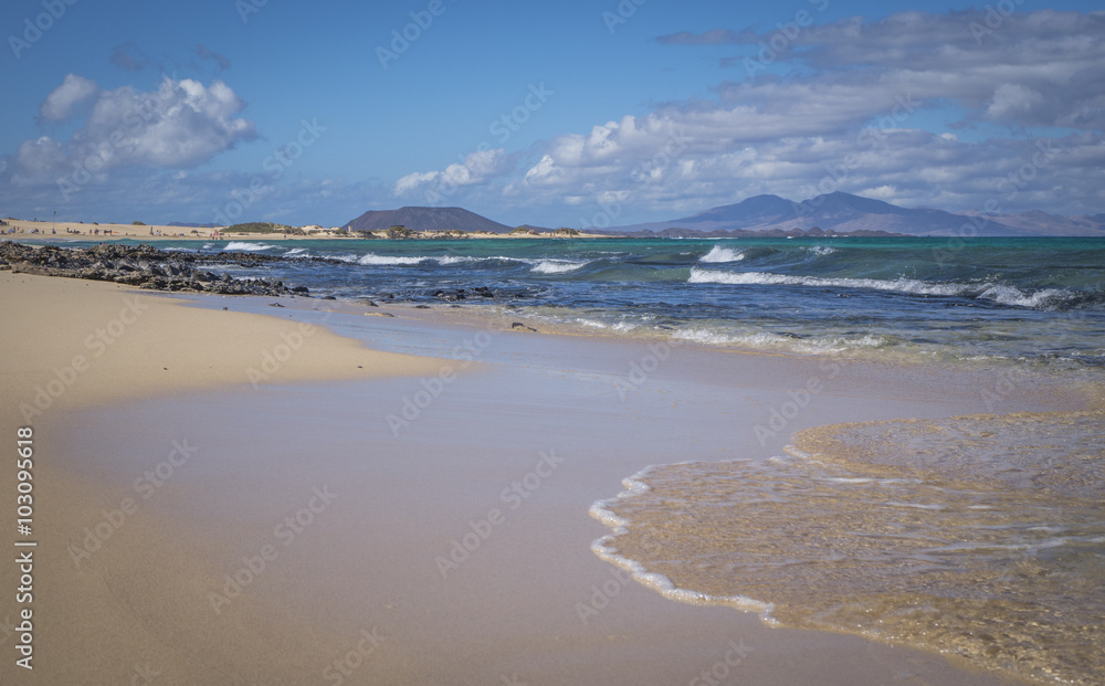 The beach,Natural park,Corralejo,Canary-islands,Spain