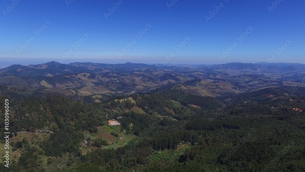 Aerial view of the city of Campos do Jordao. Important tourist site Aerial view of the city of Campos do Jordao. Important tourist site