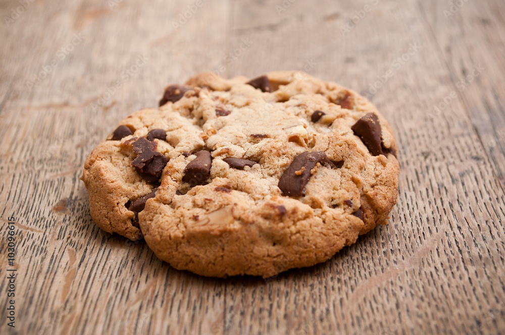 Cookies sur vieille table en bois Cookies sur vieille table en bois
