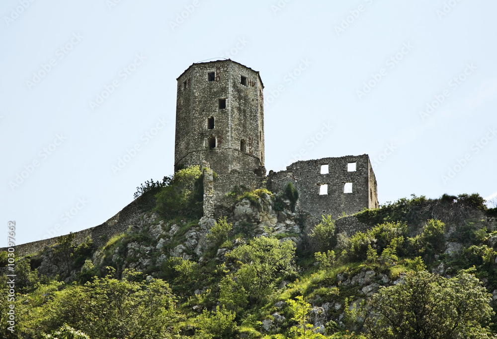Old tower in Pocitelj. Bosnia and Herzegovina Old tower in Pocitelj. Bosnia and Herzegovina