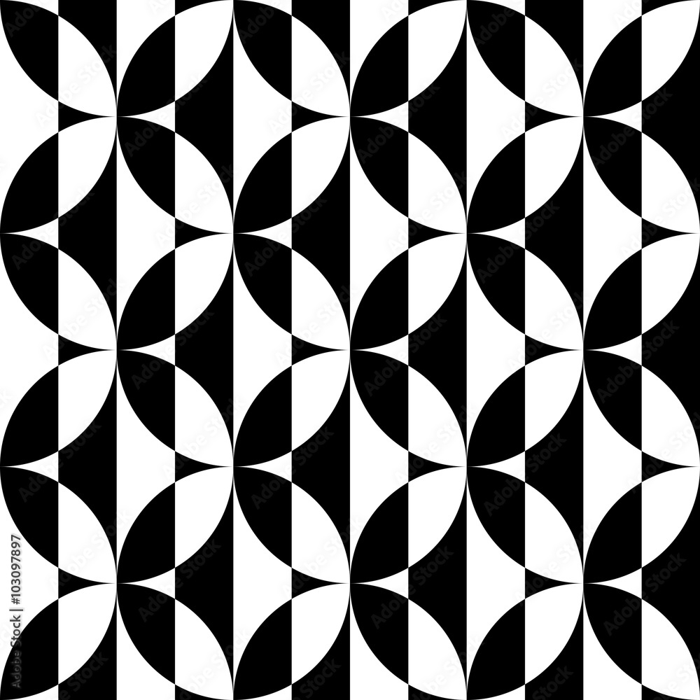 Seamless Curved Shape Pattern