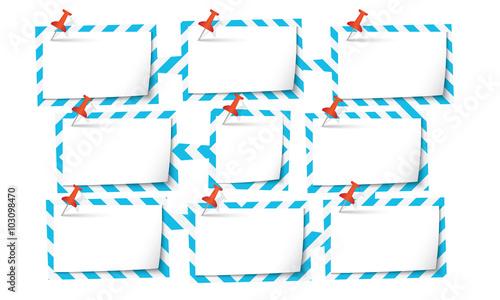 Nine abstract text boxes for your text