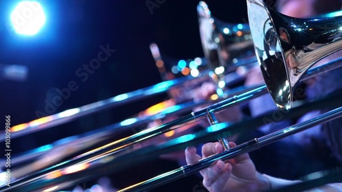 Fragment trumpet closeup