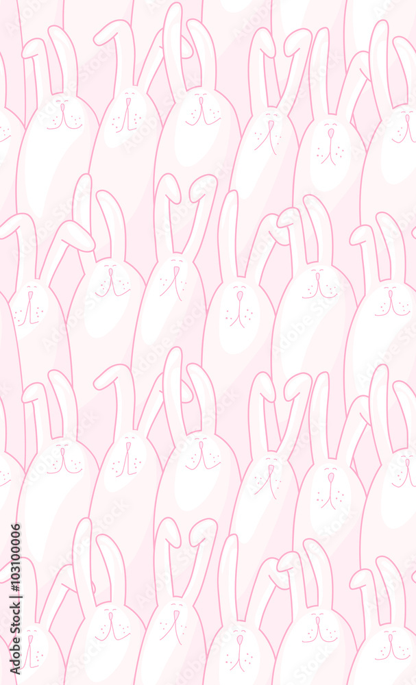 seamless pattern with rabbits seamless pattern with rabbits