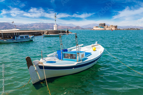 Bourtzi fortress in Greece, Nafplion