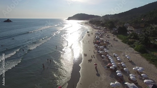 Sunset on Juquehy Beach, Sao Paulo, Brazil photo