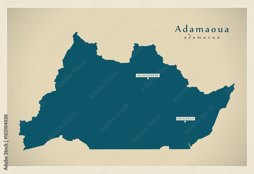 Modern Map - Adamaoua CM