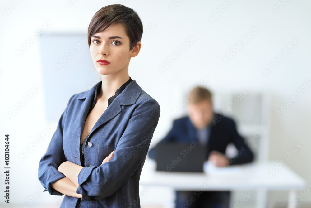 Portrait of a young businesswoman leader Portrait of a young businesswoman leader