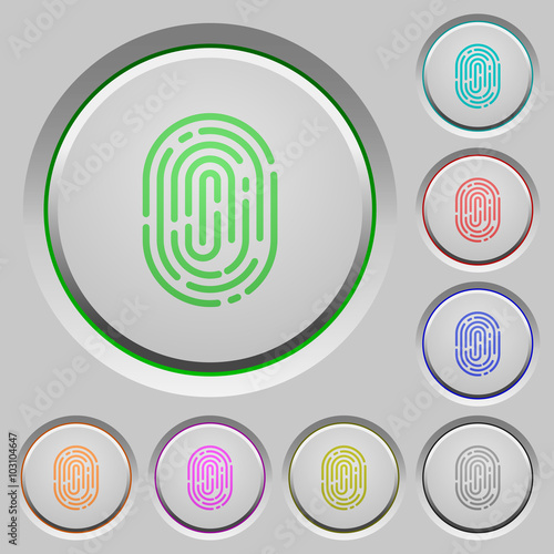 Fingerprint push buttons