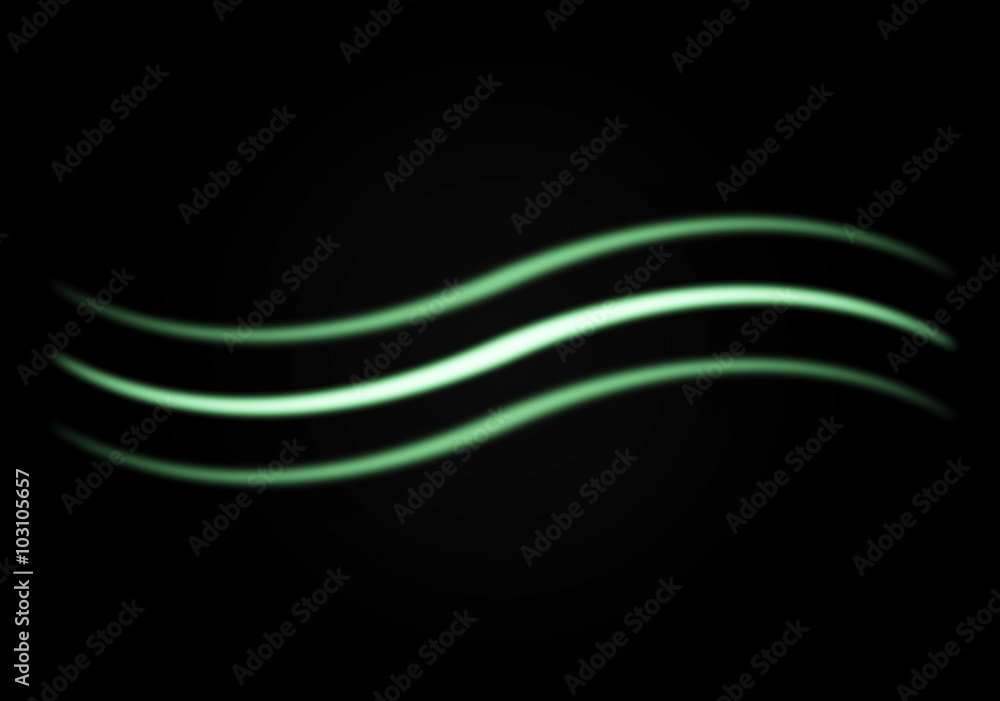 Green line curve Green line curve