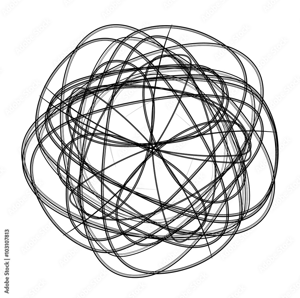 spirograph abstract black and white design element spirograph abstract black and white design element
