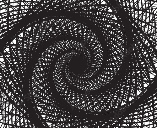 spiral whirl abstract background black and white