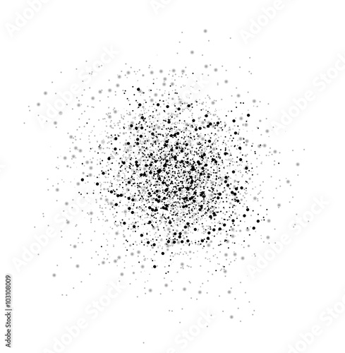 particles explosion or decoration element for design