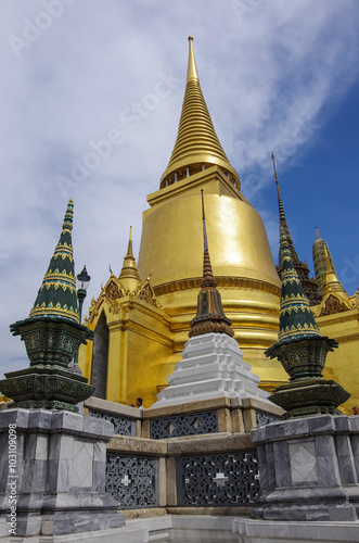 Bangkok,Thailand -  25 july 2010:Wat Phra Kaeo, Temple of the Emerald Buddha and the home of the Thai King.