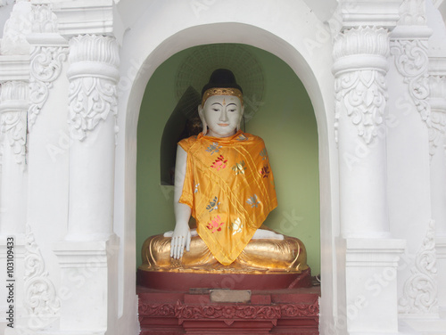 Buddha at Shwedagon pagoda