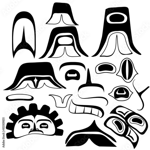 Tribal Indian art Elements