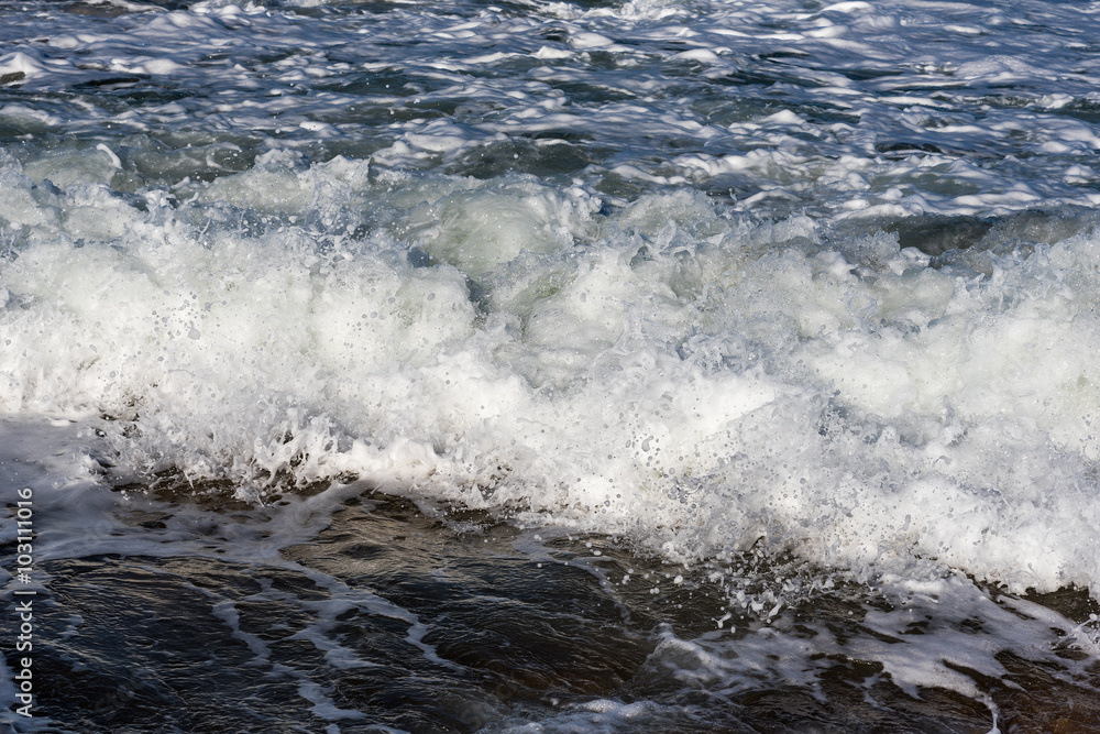 Foamy wave.