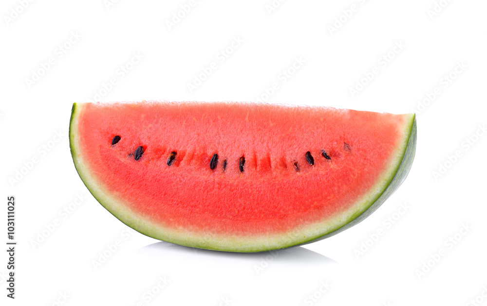 watermelon sliced on white background watermelon sliced on white background