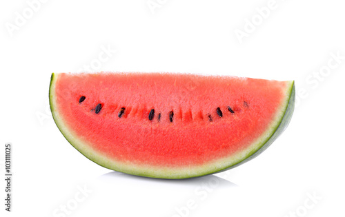 watermelon sliced on white background
