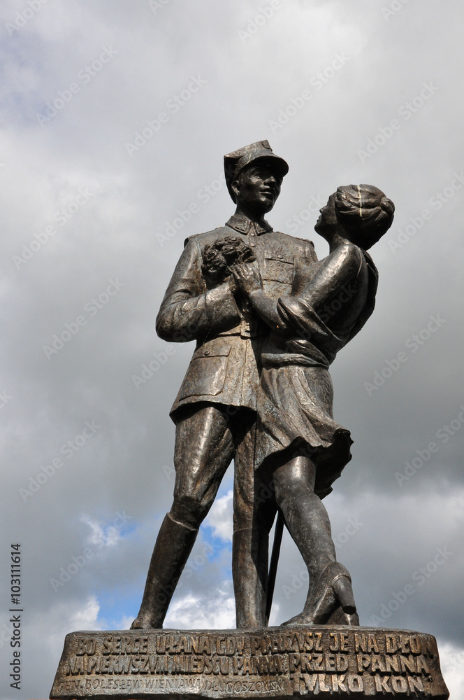 Obraz premium Statue in Grudziadz