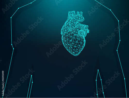 Creative concept Background of the human heart. Vector Illustration eps 10 for your design.