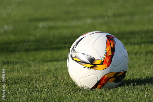 фотографія Fußball auf dem Rasen
