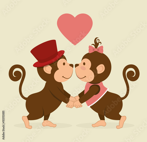 funny monkey design 