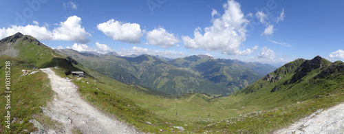 View form Stubnerkogel, Bad Gastein, Almorama, Salzburg, Austria © martin_luminar