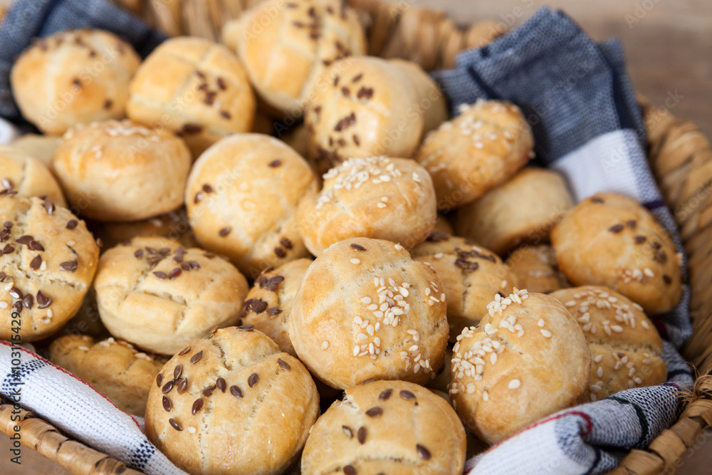 Small Bread Stuffed With Yogurt Small Bread Stuffed With Yogurt