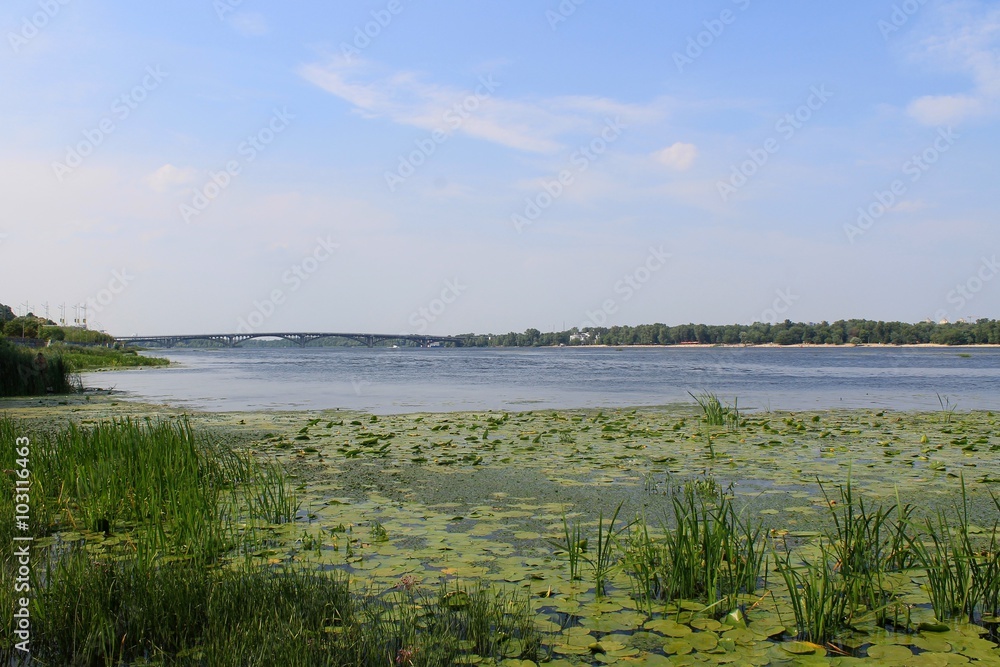 Dnieper river in Kiev 