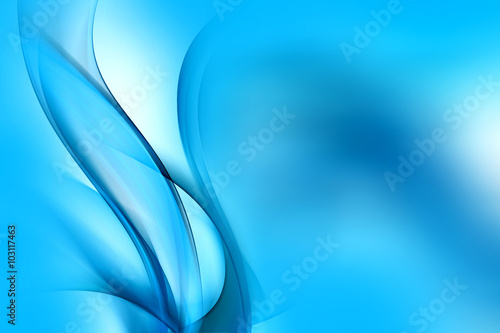 Beauty Background Abstract Blue Waves Design