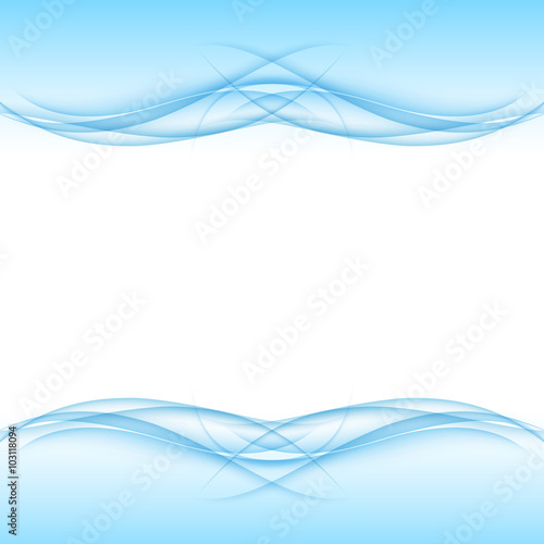 Abstract blue frame - data stream concept. Vector illustration