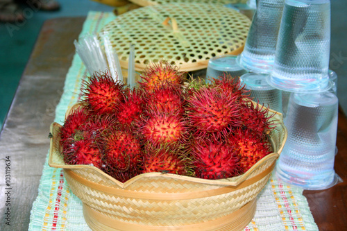 Rambutan fruit basket