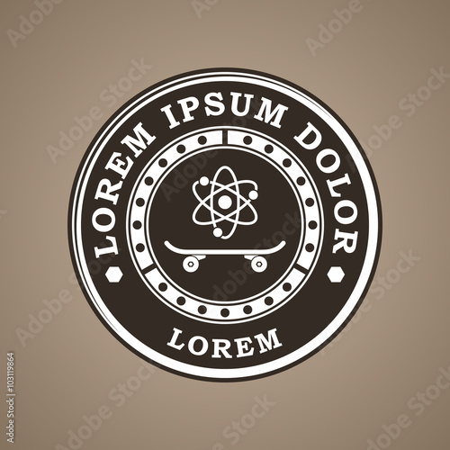 Skate Park icon. Skateboard logo.