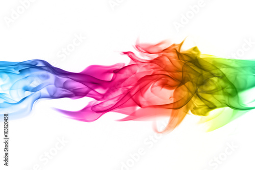 Abstract colorful flame pat...