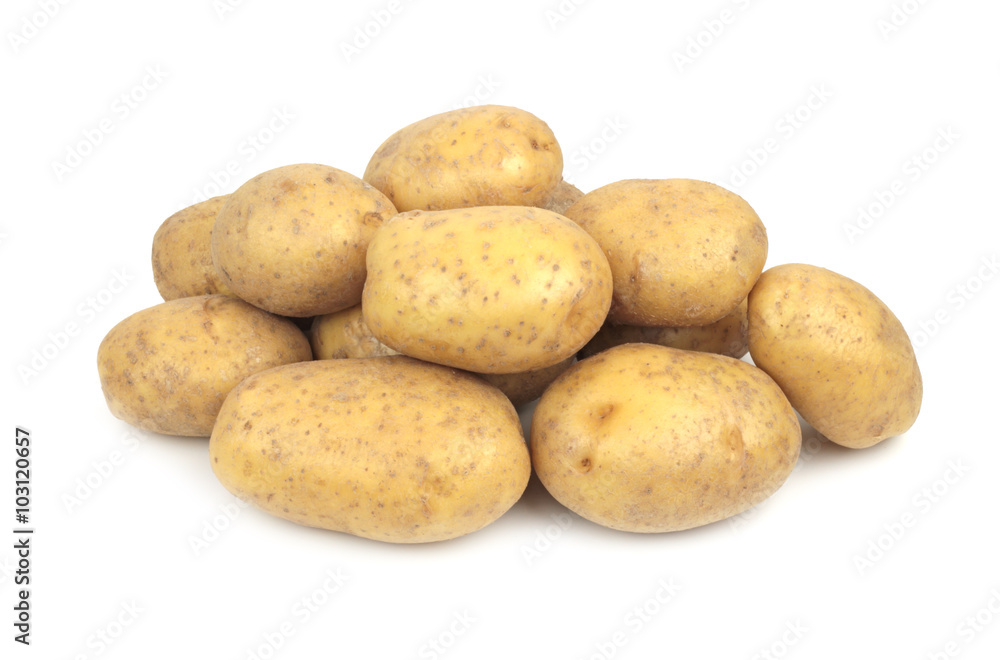 Potatoes isolated on white background Potatoes isolated on white background