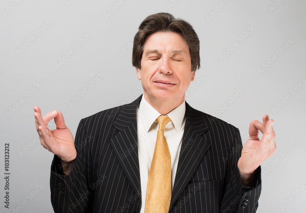 man meditates man meditates