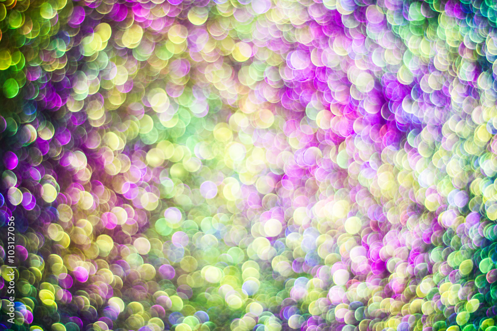 Glitter bokeh confetti background.