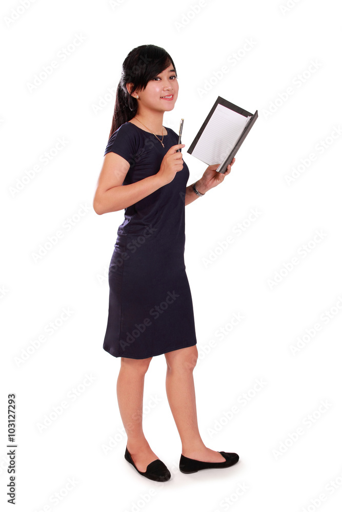 Friendly teacher full length isolated Friendly teacher full length isolated