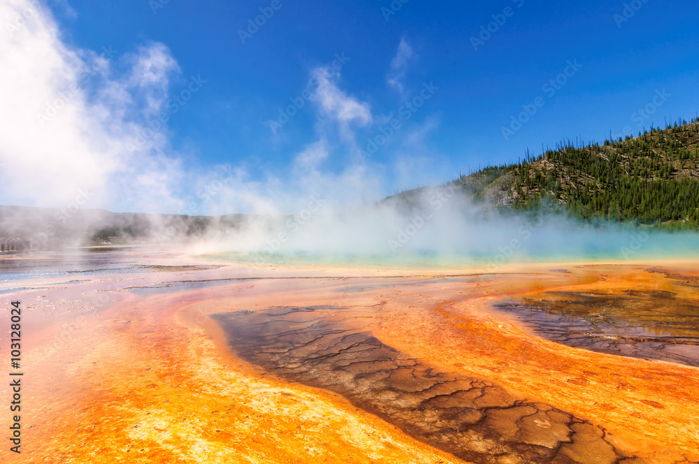 Naklejka premium Grand Prismatic Spring in Yellowstone National Park