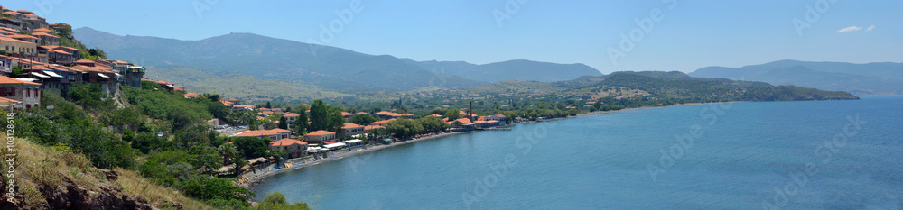 Seafront in the popular desitination of Molyvos