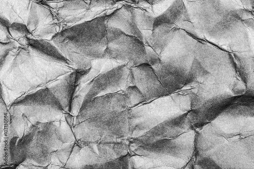 Bblack crumpled paper texture background photo