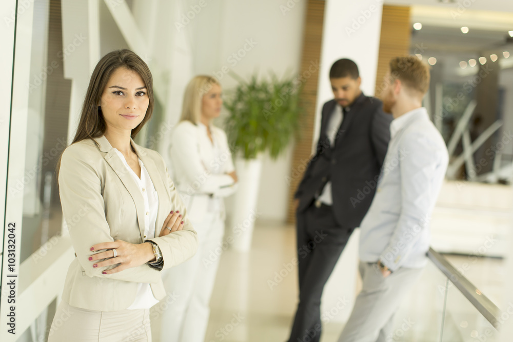 Modern multiratial businesspeople in the office Modern multiratial businesspeople in the office