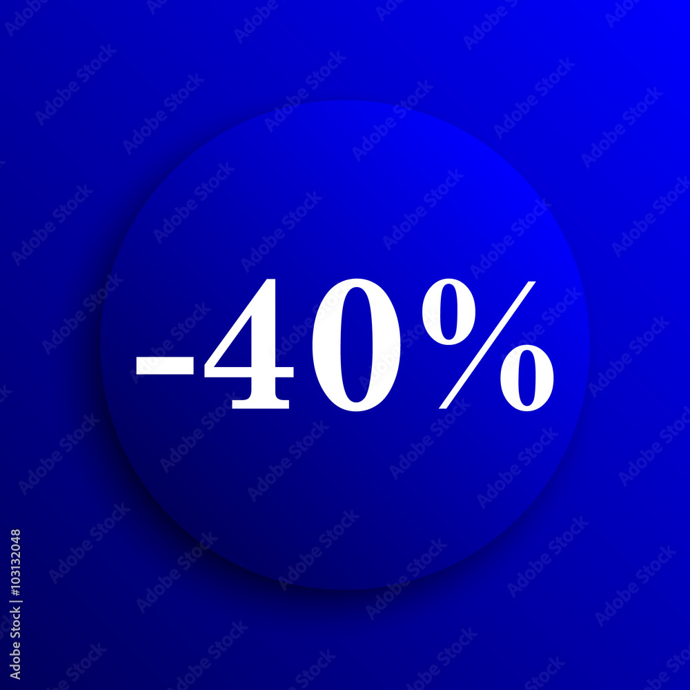 40 percent discount icon 40 percent discount icon