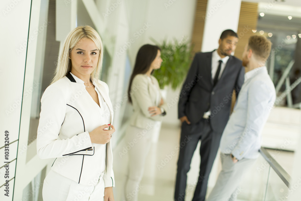 Modern multiratial businesspeople in the office Modern multiratial businesspeople in the office