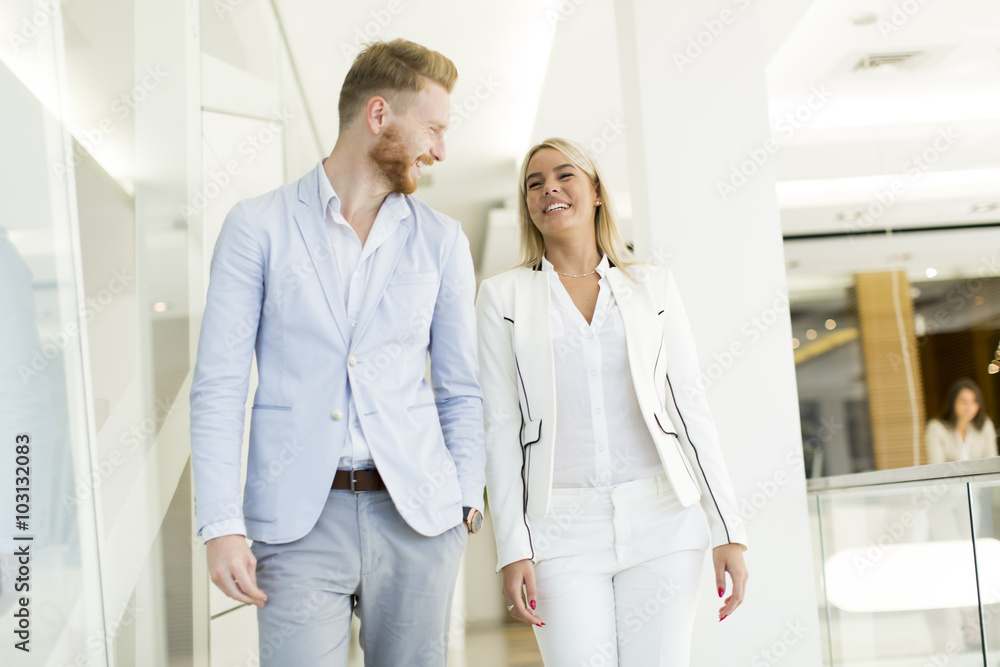 Young modern businesspeople in the office Young modern businesspeople in the office